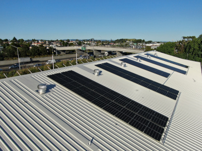 Newlands facility solar panel installation