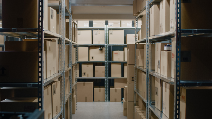 Storage unit with shelving installed, storage wellington, storage auckland